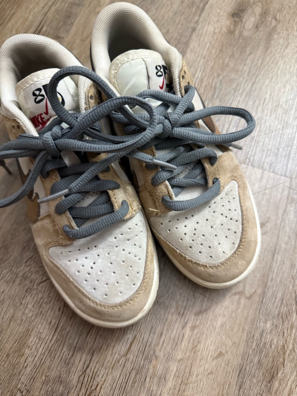 Nike Dunk Low SE 85 Double Swoosh Sail Brown DO9457-115 Women’s Size 6.5 - Picture 9 of 13